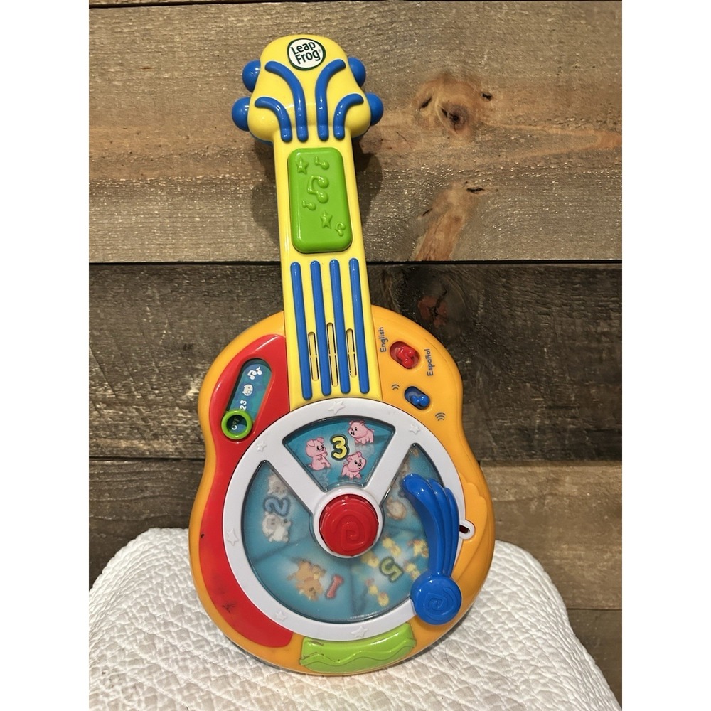 LEAP FROG BILINGUAL ENGLISH SPANISH MUSIC NUMBERS ANIMAL SOUNDS LEARNING GUITAR